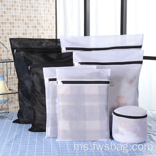 Lipat lingerie mesh cucian cuci beg set untuk mesin basuh